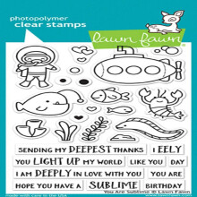 Lawn Fawn You Are Sublime 4X6 Clear Stamp Set