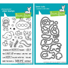 Lawn Fawn - You are Sublime - Stamp and Die Set - 2 Item Bundle