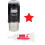 Rundt l?rerstempel - Solid Star - R?dt bl?k med 5cc refill bl?k 1