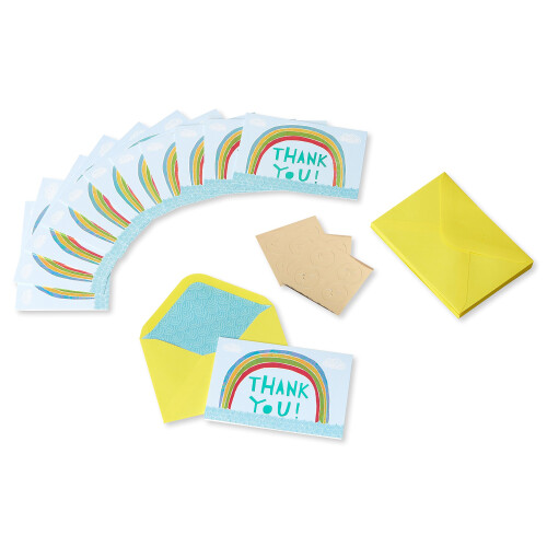 Papyrus takkekort med konvolutter Rainbow (12-Count) 1
