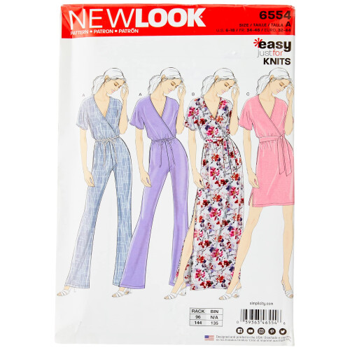 Carta modello New Look per cucire bianca multicolore