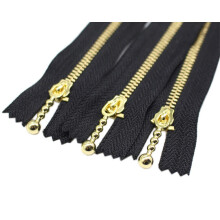 YaHoGa 10 STKS 14 Inch #3 Gouden Metalen Ritsen Close End Gouden Metalen Ritsen voor Naaien Portemonnee Tassen Ambachten Jassen Jurken Jassen (Go