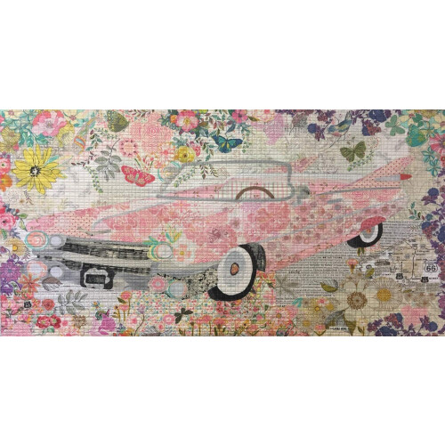 Fiberworks INC Modello collage Cadillac rosa