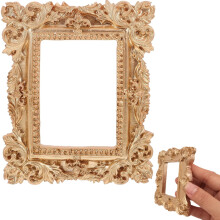 Mini Gold Frames 4x3 Inch Vintage Golden Resin Picture Frames With Embossed Trim Photo Holder For Home Hotel Office