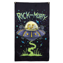 Calhoun Rick s Morty beltri fali zszl (30"" x 50"") (Space Cruiser)