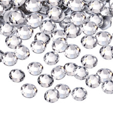 1440 Pack Crystal Flat Back tekojalokivi pyre Diamante Gems ei-itseliimautuva (kirkas 5 MM)