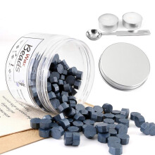 Darkishblue Perles de Cire  Cacheter Yoption 210 Pices Perles de Cire  Cacheter Octogonales avec Bougies et Cuillre  Fondre pour Timbre de C