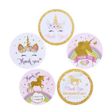 CCINEE Magical Unicorn Glitter Tarrat Kiitos sateenkaari joulun uudenvuoden juhlalahjatarrat lapsille 40 pakkaus