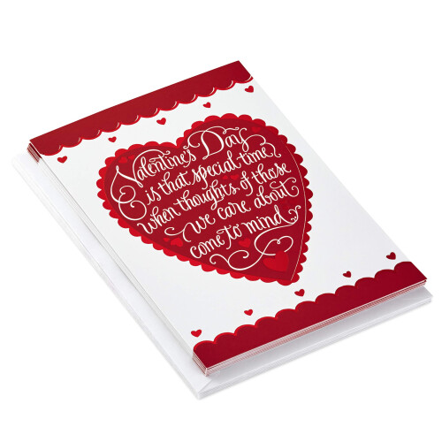 Hallmark Valentinstagskarten Set, Herz (6 Karten mit Umschlägen) 1