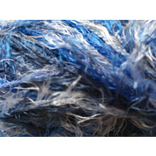 Dark Horse Yarns Lovely Lash #108 Whitewater – Blues White Wimperngarn 50 Gramm