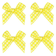 50 sztuk Mini bawelniany material w kratke kokardki wstazka w kratke kwiaty w krate wstazka kokarda aplikacje DIY Craft do szycia Scrapbooking prezen