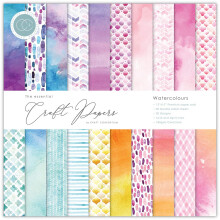 Craft Consortium Dobbeltsidet Papir Pad 12""""X12"""" 30/Pkg-Akvareller 20 Designs