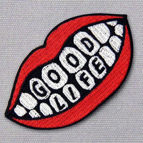 Good Life Patch, besticktes Abzeichen zum Aufbgeln oder Aufnhen, Emblem 2