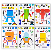 24 samolepek Vyrobte si robota pro deti  skvel motiv robota na narozeninovou oslavu  zbavn remesln projekt pro deti 3+  nechte sv deti bt kr