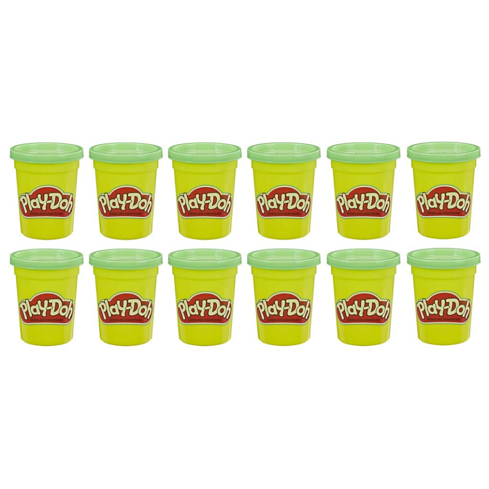 Play-Doh Bulk 12-Pack Of Non-Toxic Modeling Compound, 4-Ounce Cans Green