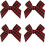 VIVIQUEN Κορδέλα Gingham με Λουλούδια για Ράψιμο, Δώρα, DIY, Γάμο (ΚΟΚΚΙΝΟ, Μικρό 4" 1