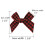 VIVIQUEN Κορδέλα Gingham με Λουλούδια για Ράψιμο, Δώρα, DIY, Γάμο (ΚΟΚΚΙΝΟ, Μικρό 4" 2