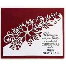 Flower Corner Kerst Snijstencils, Metalen Snijmessen voor DIY Scrapbooking