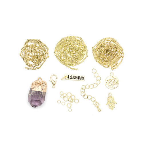 LaurDIY Mini Layered Necklace Kit Lila 1