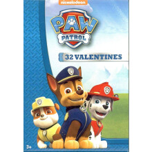 Paw Patrol Valentijnskaarten (1 Doos) 32 Klaskaarten met Marshall, Chase, Rubble, Skye en Everest