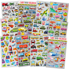 HORIECHALY Vervoerstickers voor Kinderen, Onderwijs Hulp, 280 PCS, Kleurrijk en Veilig