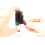 Rundt l?rerstempel - Solid Star - R?dt bl?k med 5cc refill bl?k 4