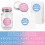 Baby Gender Reveal Team Lashes oder Team Staches Aufkleber Rosa oder Blau – 40 Etiketten 4