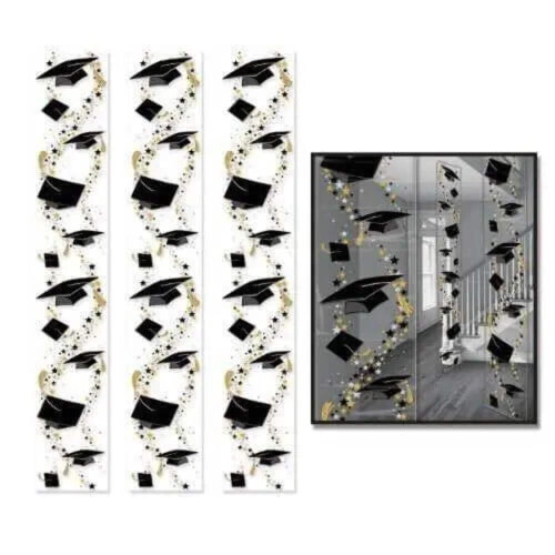 Beistle Grad Caps Party Panels