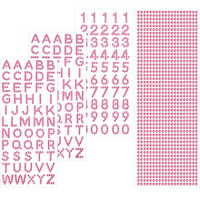 Blulu Rhinestone Letter Stickers voor Afstudeerhoed Decoraties Glitter Alfabet Nummer Stickers