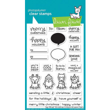 Lawn Fawn Clear Stamps 4""""X6""""-Zeg wat? Kerstbeestjes -LF1778