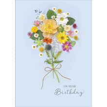Floral Birthday Card - Pretty Birthday Card for Her - Birthday Gifts for Her - Gift Card for Her - Flower Gifts