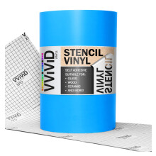 VViViD Blauwe Stencil Vinyl Maskering Film met Anti-Bleed Technologie (24in x 30ft)