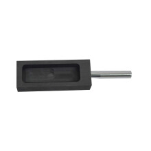 OTOOLWORLD Crogiolo per stampo per lingottiera in grafite oro argento per fusione e raffinazione della fusione con barra di metallo (1000 g)