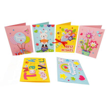 Kaarten maken Kit DIY handgemaakte wenskaartenset voor kinderen Meisje jongen Bedankkaart Moederdagkaart Valentijnsdag kaart Paasverjaardag Kerst