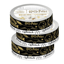 Paper House Productions Harry Potter 3-pakkaus, 2 foil Accent Washi teippirullaa scrapbookingiin ja askarteluun - Quidditch Match