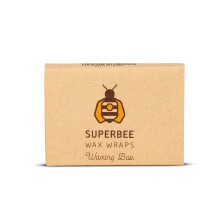 SuperBee Wax Wraps Bijenwas voor Wraps met Boomhars en Kokosolie SuperBee Bijenwas Blok Mengreep Bijenwas voor DIY Voor maximaal 10 Wraps 75 Gram