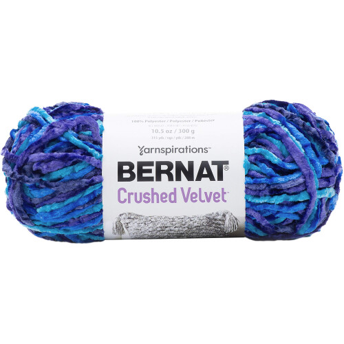 Bernat Crushed Velvet Garn Blue Brilliance