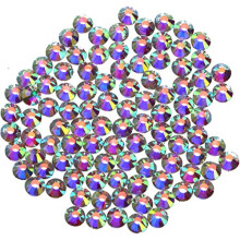 1000 kusu Hot Fix sklenen ploch kamnky HotFix kulat kritlov drahokamy 4,5 MM (Crystal AB SS20)