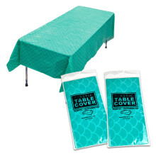 GIFTEXPRESS Confezione da 2 54"" x 108 tovaglie in plastica a forma di sirena, tovaglie per feste, decorazioni per tovaglie a squame di pesce per