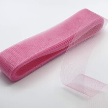 2"" Zoll breites weiches Rosshaargeflecht, verkauft als Rollenware / 22 Yards (Rosa)