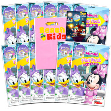 Balcek zbavnch balcku Disney Minnie Mouse s 12 hracmi balcky plnmi omalovnek a samolepek s mykou Minnie (Prty potreby pro my Minnie)