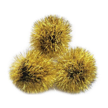 YYCRAFT 15ks Jumbo Glitter Tinsel Pom Poms Trpytiv kulicky pro DIY Craft Cat Toys-Gold (2"""")