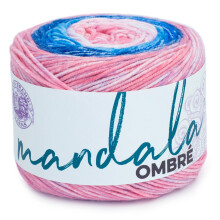 Lion Brand Garn Mandala Ombr mit lebhaften Farben, weiche Wolle zum Häkeln und Stricken, 1-Pack