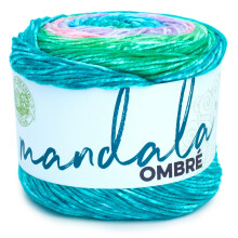 Lion Brand Yarn Mandala Ombre Garn, weiches Garn zum Häkeln und Stricken, Balance, 1-Pack