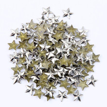 Beadsland Hotfix Iron On On Lit Back Stars Nastat - 1/4"""" Flatback liimaa nastoihin 300kpl (hopeaa 12x12mm)