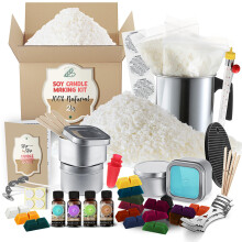 Etienne Alair Kit voor het maken van biologische sojakaarsen voor volwassenen DIY-handwerk Complete benodigdheden voor het maken van kaarsen, inclusi