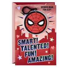 Hallmark Spider-Man -ystvnpivkortti lapsille reppukiinnikkeell (lyks, lahjakas hauska, hmmstyttv)