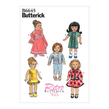 Butterick B6645OSZ 18"""" Dockklder Symnsterset One Size