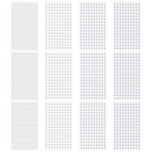 Gartful transparante zelfklevende strassstickers 2790 stuks ronde edelsteensticker voor handwerk kristal juweel kleverige strass voor scrapbooking ve