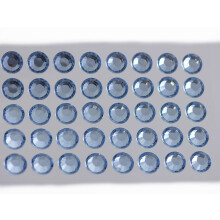 10mm SS46 Blauwe Lichte Saffier Zelfklevende Acryl Strass Steentjes Stickers voor DIY Kaarten